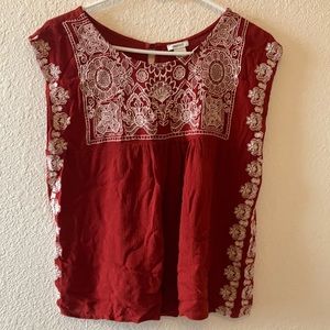 Forever 21 Embroidered Top